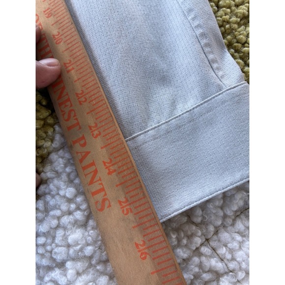 Lululemon Mens New Venture Long Sleeve Shirt Light Gray Ripstop Button Down L - Picture 7 of 8